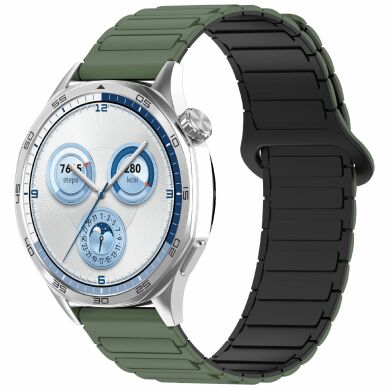 Ремешок Deexe Flexible Fit для часов с шириной крепления 20 мм - Army Green / Black