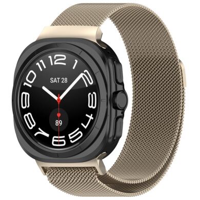 Ремешок Deexe Milanese Stainless Steel для Samsung Galaxy Watch Ultra (47mm) - Starlight