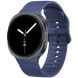 Ремешок Deexe Soft Silicone для Samsung Galaxy Watch 8 (40/44mm) / 8 Classic - Midnight Blue. Фото 2 из 6