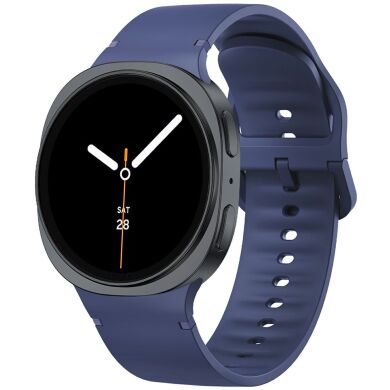 Ремешок Deexe Soft Silicone для Samsung Galaxy Watch 8 (40/44mm) / 8 Classic - Midnight Blue