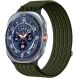 Ремешок Deexe Soft Weave для Samsung Galaxy Watch Ultra (47mm) / Ultra (2025) - Dark Green. Фото 2 из 5