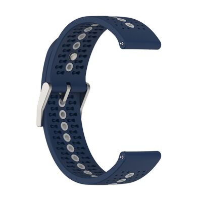 Ремешок Deexe Sport Style для часов с шириной крепления 22 мм - Midnight Blue / Gray