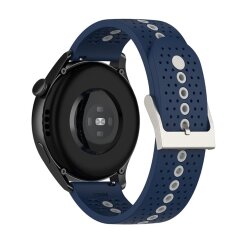 Ремешок Deexe Sport Style для часов с шириной крепления 22 мм - Midnight Blue / Gray