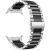 Ремінець Deexe Stainless Steel для Samsung Galaxy Watch 8 (40/44mm) / 8 Classic (43/47mm) / Ultra 2 - Black / Silver