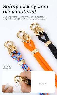 Ремешок для смартфона SULADA Love Lanyard - Black
