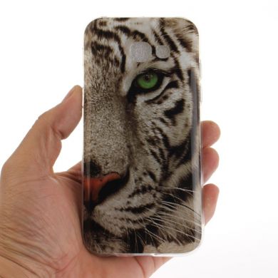 Силиконовый (TPU) чехол Deexe Life Style для Samsung Galaxy A3 2017 (A320) - Tiger