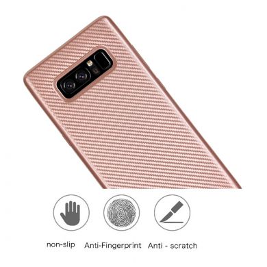 Силіконовий (TPU) чохол iZore Fiber для Samsung Galaxy Note 8 (N950), Рожеве золото