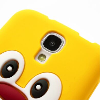 Силиконовая накладка Deexe Penguin Series для Samsung Galaxy S4 (i9500) - Yellow