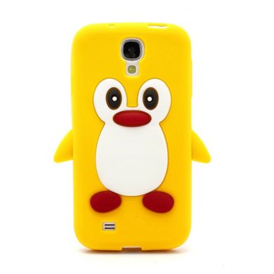Силиконовая накладка Deexe Penguin Series для Samsung Galaxy S4 (i9500) - Yellow