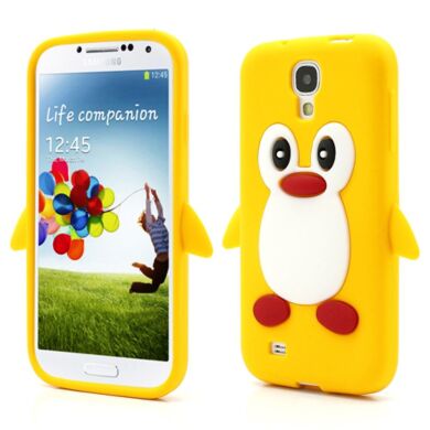 Силиконовая накладка Deexe Penguin Series для Samsung Galaxy S4 (i9500) - Yellow