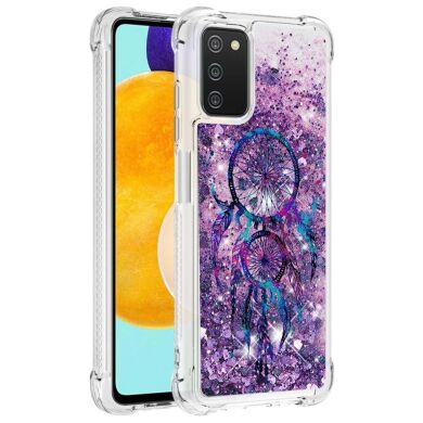 Силиконовая (TPU) накладка Deexe Fashion Glitter для Samsung Galaxy A03s (A037) - Wind Chime