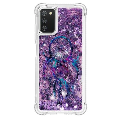 Силиконовая (TPU) накладка Deexe Fashion Glitter для Samsung Galaxy A03s (A037) - Wind Chime