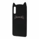 Силиконовый (TPU) чехол Deexe Cat 3D Series для Samsung Galaxy A50 (A505) - Black