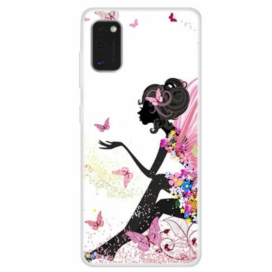 Силіконовий (TPU) чохол Deexe Life Style для Samsung Galaxy A41 (A415) - Butterfly Girl