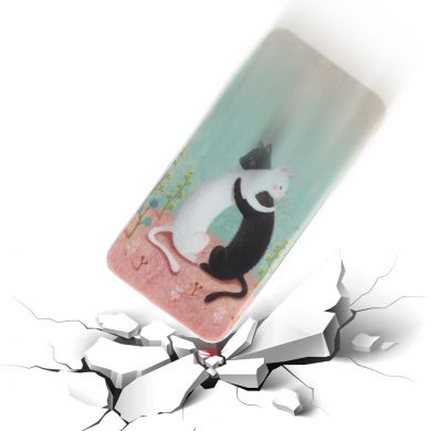 Силіконовий (TPU) чохол Deexe Life Style для Samsung Galaxy A7 2018 (A750), Hugging Cats