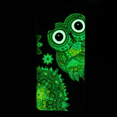 Силиконовый (TPU) чехол Deexe LumiCase для Samsung Galaxy A51 (А515) - Owl Pattern