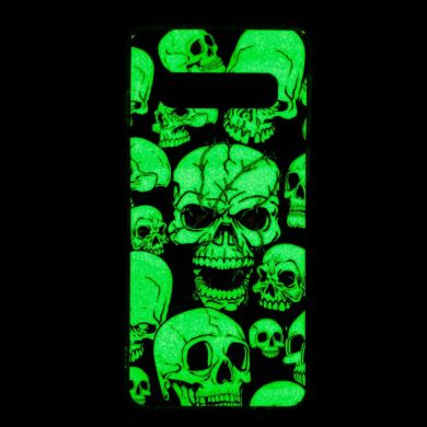 Силіконовий (TPU) чохол Deexe LumiCase для Samsung Galaxy S10 (G973) - Cool Skulls