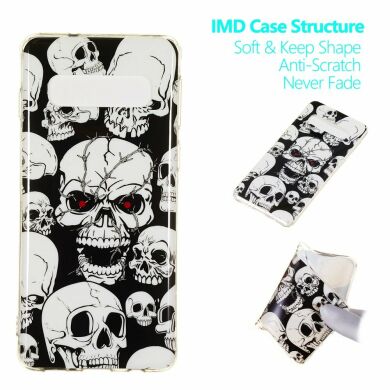 Силіконовий (TPU) чохол Deexe LumiCase для Samsung Galaxy S10 (G973) - Cool Skulls