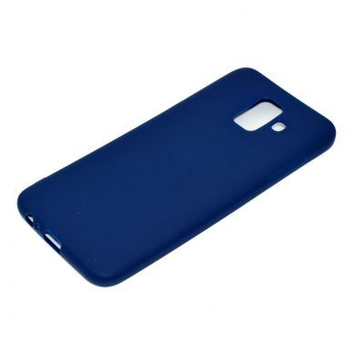 Силиконовый (TPU) чехол Deexe Matte Case для Samsung Galaxy A6 2018 (A600) - Dark Blue