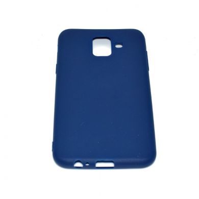 Силиконовый (TPU) чехол Deexe Matte Case для Samsung Galaxy A6 2018 (A600) - Dark Blue