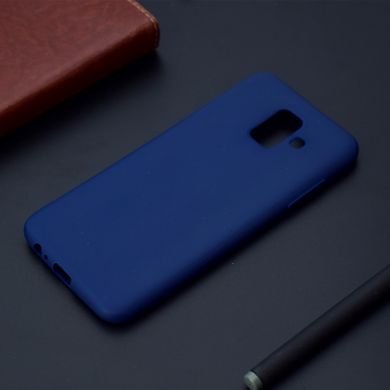 Силиконовый (TPU) чехол Deexe Matte Case для Samsung Galaxy A6 2018 (A600) - Dark Blue