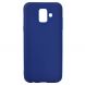 Силиконовый (TPU) чехол Deexe Matte Case для Samsung Galaxy A6 2018 (A600) - Dark Blue. Фото 2 из 7