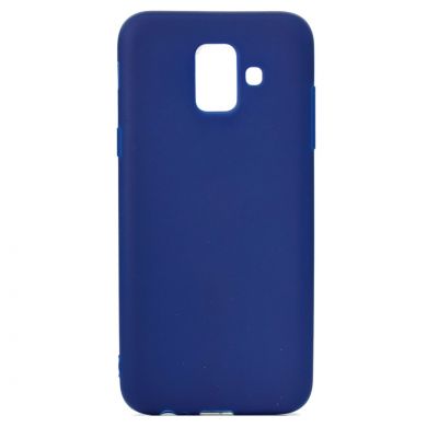 Силиконовый (TPU) чехол Deexe Matte Case для Samsung Galaxy A6 2018 (A600) - Dark Blue