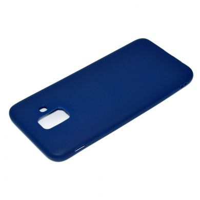 Силиконовый (TPU) чехол Deexe Matte Case для Samsung Galaxy A6 2018 (A600) - Dark Blue
