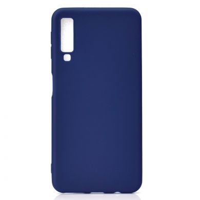 Силіконовий (TPU) чохол Deexe Matte Case для Samsung Galaxy A7 2018 (A750), Dark Blue