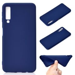 Силіконовий (TPU) чохол Deexe Matte Case для Samsung Galaxy A7 2018 (A750), Dark Blue