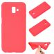 Силиконовый (TPU) чехол Deexe Matte Case для Samsung Galaxy J6+ (J610) - Red. Фото 1 из 6