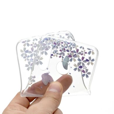 Силиконовый (TPU) чехол Deexe Pretty Glossy для Samsung Galaxy A20s (A207) - Butterflies