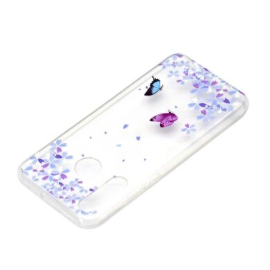Силиконовый (TPU) чехол Deexe Pretty Glossy для Samsung Galaxy A20s (A207) - Butterflies
