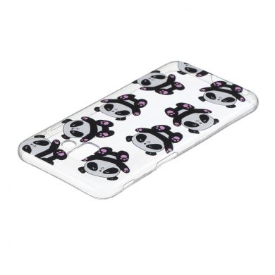 Силіконовий (TPU) чохол Deexe Pretty Glossy для Samsung Galaxy J6+ (J610), Cute Pandas