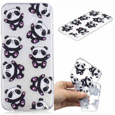 Силіконовий (TPU) чохол Deexe Pretty Glossy для Samsung Galaxy J6+ (J610), Cute Pandas