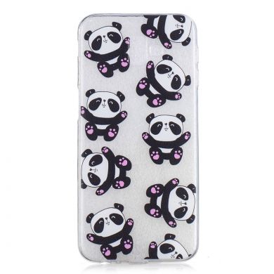 Силіконовий (TPU) чохол Deexe Pretty Glossy для Samsung Galaxy J6+ (J610), Cute Pandas