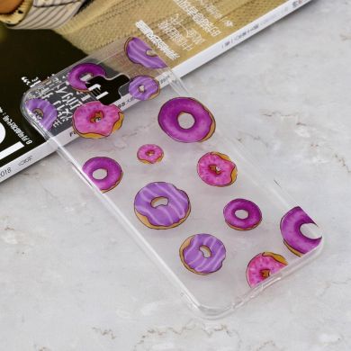 Силіконовий (TPU) чохол Deexe Pretty Glossy для Samsung Galaxy J6+ (J610) - Doughnut Printing TPU
