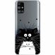 Силиконовый (TPU) чехол Deexe Pretty Glossy для Samsung Galaxy M31s (M317) - Black and White Cat. Фото 1 из 5