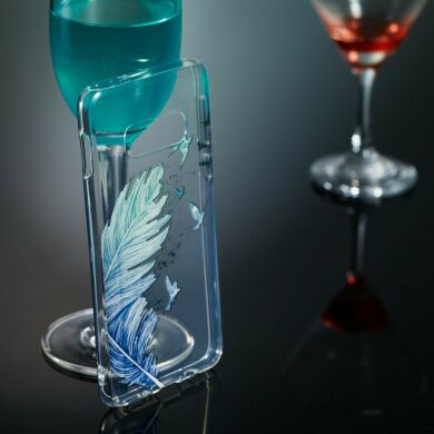 Силіконовий (TPU) чохол Deexe Pretty Glossy для Samsung Galaxy S10e (G970) - Feather and Bird