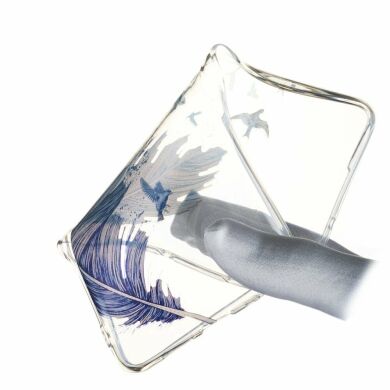 Силіконовий (TPU) чохол Deexe Pretty Glossy для Samsung Galaxy S10e (G970) - Feather and Bird