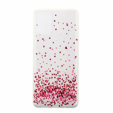 Силиконовый (TPU) чехол Deexe Pretty Glossy для Samsung Galaxy S20 (G980) - Colorful Hearts