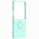 Силиконовый (TPU) чехол с кольцом Deexe Color Shell (FF) для Samsung Galaxy Flip 8 - Sky Blue. Фото 2 из 5