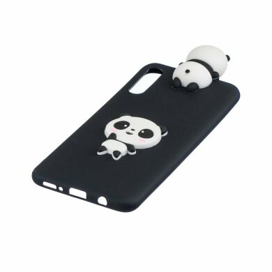 Силіконовий (TPU) чохол UniCase 3D Cartoon Pattern для Samsung Galaxy A50 (A505) / A30s (A307) / A50s (A507) - Panda Black Background