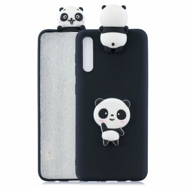 Силіконовий (TPU) чохол UniCase 3D Cartoon Pattern для Samsung Galaxy A50 (A505) / A30s (A307) / A50s (A507) - Panda Black Background