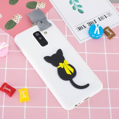 Силіконовий (TPU) чохол UniCase 3D Cartoon Pattern для Samsung Galaxy A6+ 2018 (A605), Cat