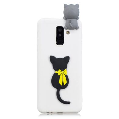 Силіконовий (TPU) чохол UniCase 3D Cartoon Pattern для Samsung Galaxy A6+ 2018 (A605), Cat