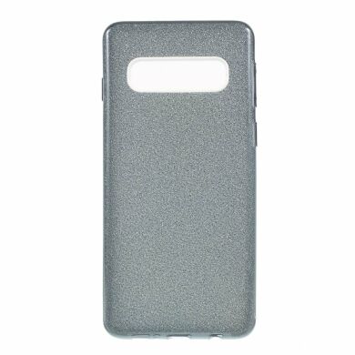 Силіконовий (TPU) чохол UniCase Glitter Cover для Samsung Galaxy S10 Plus (G975), Black