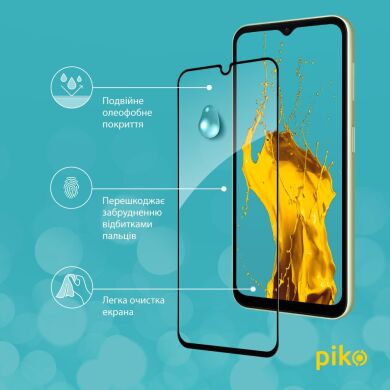 Захисне скло Piko Full Glue для Samsung Galaxy A14 (А145) - Black