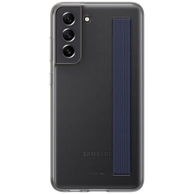 Захисний чохол Clear Strap Cover для Samsung Galaxy S21 FE (G990) EF-XG990CBEGRU - Gray