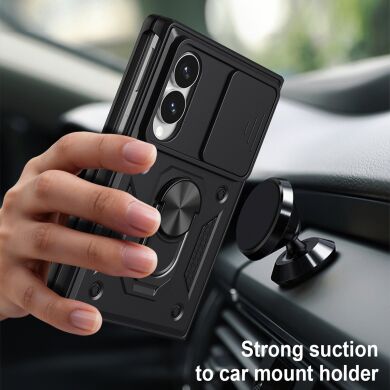 Защитный чехол Deexe Armor Shield (FF) для Samsung Galaxy Fold 8 - Black